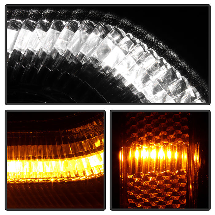 SPYDER xTune GMC Sierra 14-18 Halogen Upgrade to w/ LED DRL Proj. Headlights PRO-JH-GS14-DRL-BK 9951916