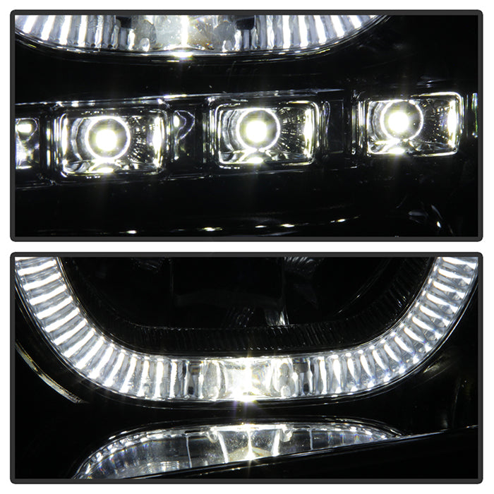 SPYDER Xtune GMC Sierra 1500/2500/3500 07-13 Projector Headlights LED Halo- Chrome PRO-JH-GSIE07-CFB-C 9032288