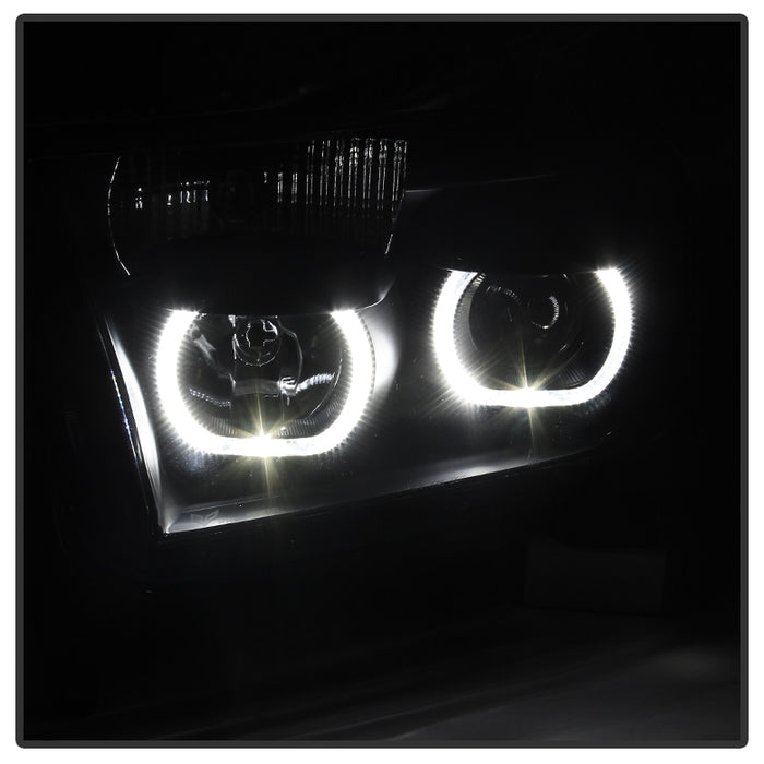 SPYDER Xtune Toyota Tundra 07-13 Projector Headlights Eliminates AFS LED Halo Black PRO-JH-TTUN07-CFB-BK 9032301