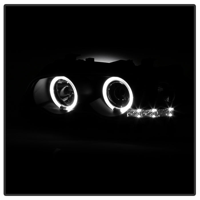 Spyder BMW E46 3-Series 00-03 2DR 1PC Projector Headlights LED Halo LED Blk PRO-YD-BMWE46-2D-HL-BK 5008923