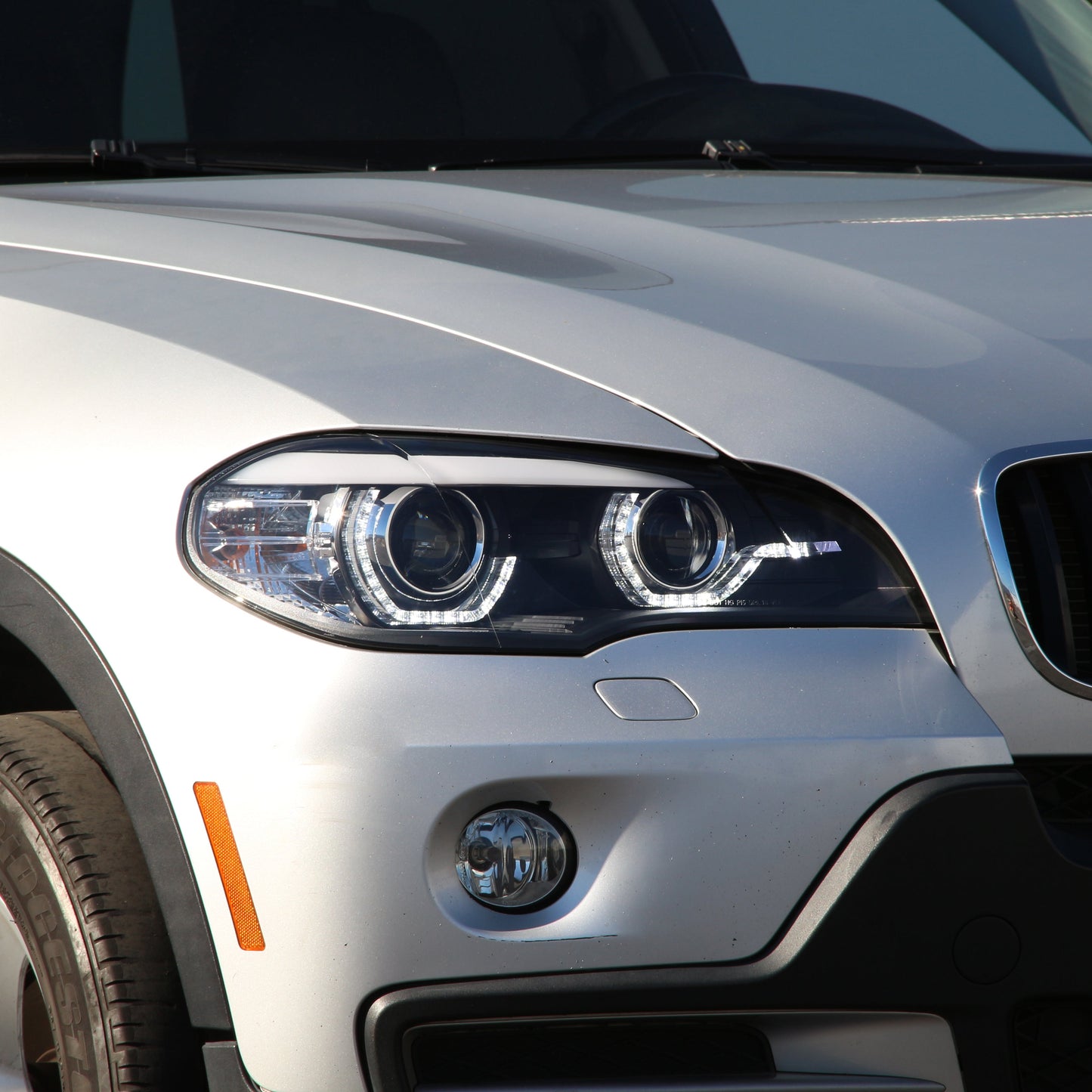Spyder 07-10 BMW X5 E70 (HID Models Only) Projector Headlights - Black PRO-YD-BMWE7007-AFSHID-BK 5085481