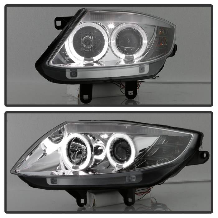 Spyder BMW Z4 03-08 Projector Headlights Halogen Model Only - LED Halo Chrome PRO-YD-BMWZ403-HL-C 5029089