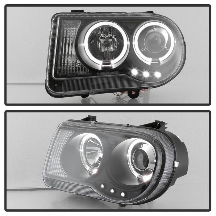 Spyder Chrysler 300C 05-10 Projector Headlights LED Halo LED Blk (Not Included) PRO-YD-C300C-HL-BK 5009135