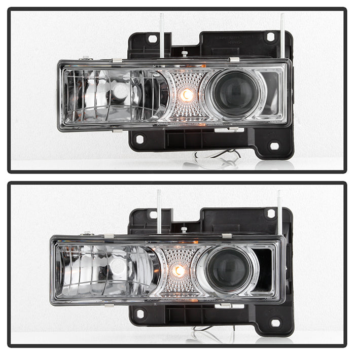 Spyder Chevy C/K Series 1500 88-99 Projector Headlights Chrm High 9005 (Not Include) PRO-YD-CCK88-C 5009296