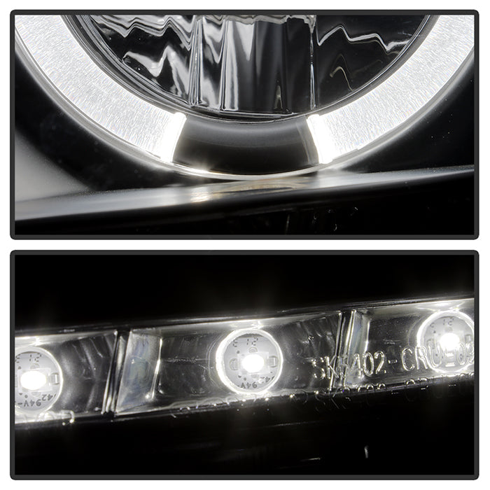 Spyder Chevy Cruze 11-14 Projector Headlights LED Halo -DRL Blk High H1 Low H7 PRO-YD-CCRZ11-DRL-BK 5037916