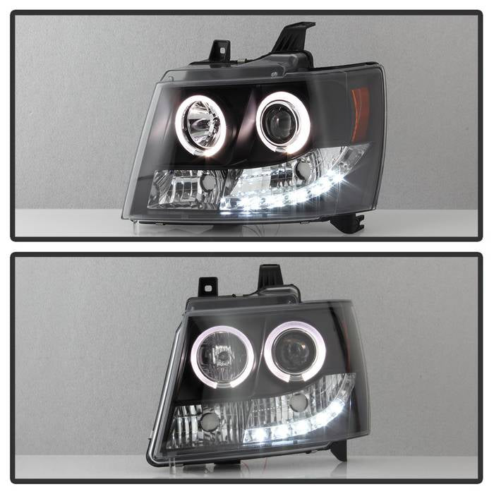 Spyder Chevy Suburban 1500 07-14 Projector Headlights LED Halo LED Blk PRO-YD-CSUB07-HL-BK 5009647
