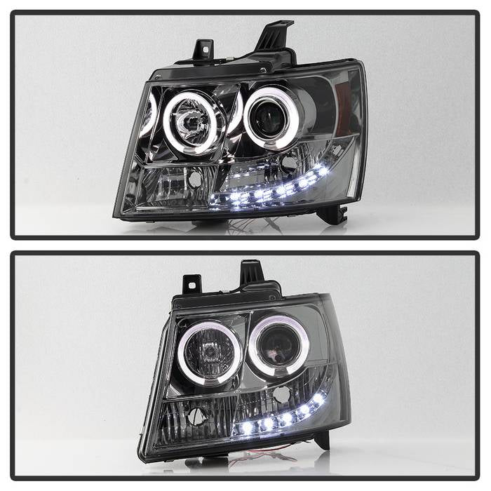 Spyder Chevy Suburban 1500 07-14 Projector Headlights LED Halo LED Smke PRO-YD-CSUB07-HL-SM 5009661