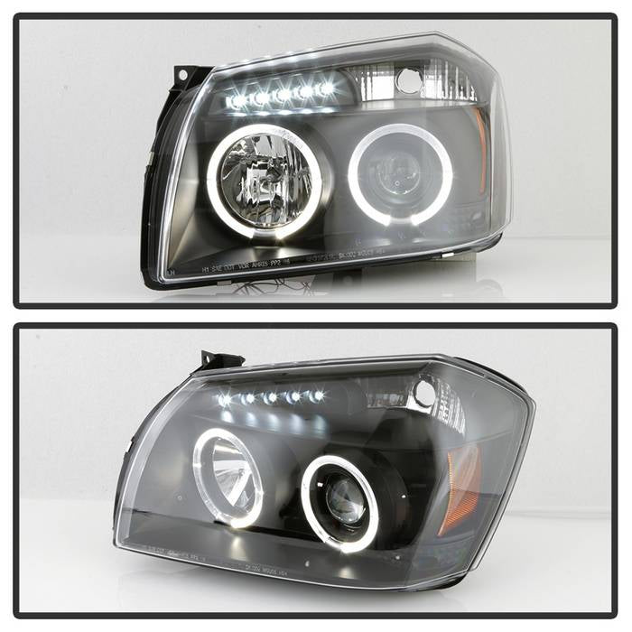 Spyder Dodge Magnum 05-07 Projector Headlights LED Halo LED Blk (Not Included) PRO-YD-DMAG05-LED-BK 5009876
