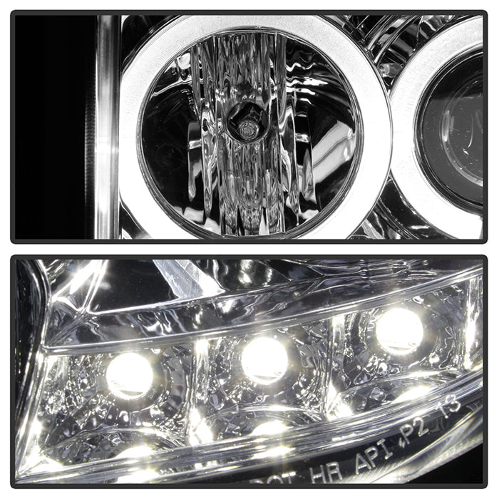 Spyder Ford Escape 08-12 Projector Headlights Halogen Model Only - DRL Chrome PRO-YD-FES08-DRL-C 5074232