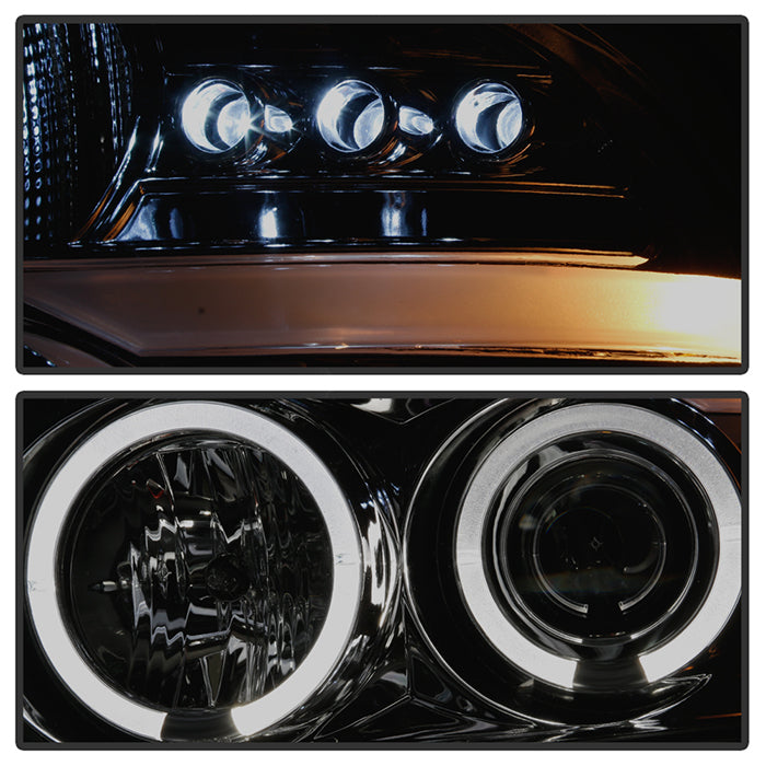 Spyder Ford F150 04-08 Projector Headlights Version 2 LED Halo LED Smke PRO-YD-FF15004-HL-G2-SM 5010223