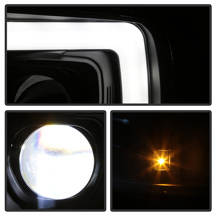 Spyder 05-07 Ford F250/350/450 Super Duty Projector LED Black PRO-YD-FS05V2PL-BK 5087911
