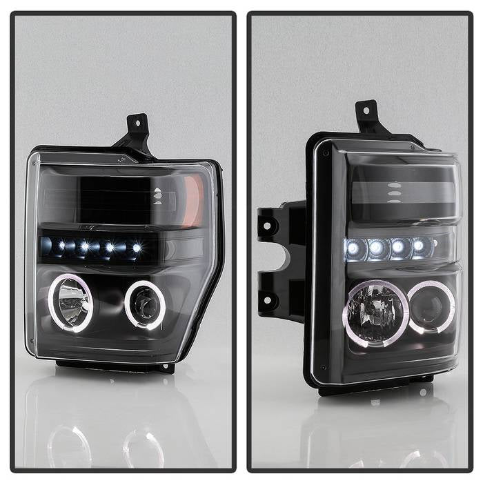 Spyder Signature Ford F250/350/450 Super Duty 08-10 Projector Headlights (PRO-YD-FS08-HL-BKV2) 5086006