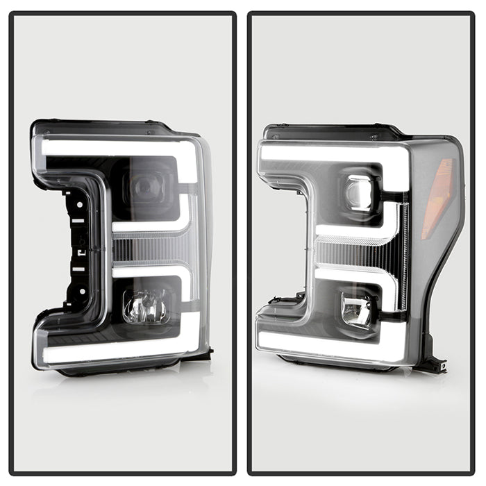 Spyder 17-18 Ford F250/F350/F450 Halogen Model Only -White Light Bar- Black- PRO-YD-FS17HALSI-BK 5087850
