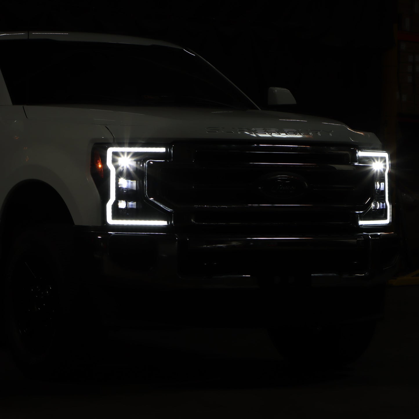 SPYDER Apex 20-22 Ford F250/F350 (Halogen) High-Power LED Headlights - Black PRO-YD-FS20HALAP-SEQ-BK 5088635