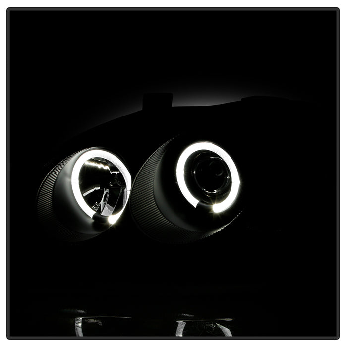 Spyder Honda Civic 96-98 Projector Headlights LED Halo Amber Reflctr Blk PRO-YD-HC96-AM-BK 5010902