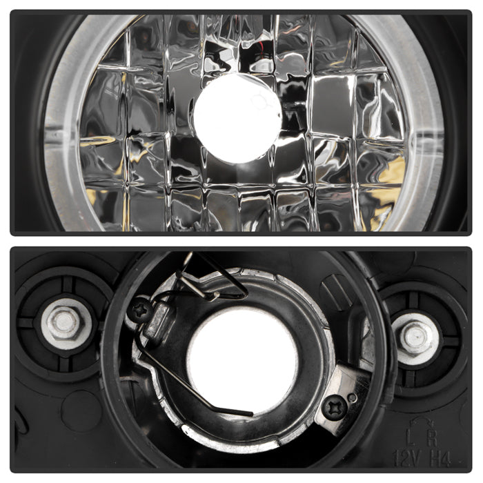 Spyder Infiniti G35 03-04 4DR Projector Halogen - LED Halo DRL Blk High H4 PRO-YD-IG35034D-DRL-BK 5031747