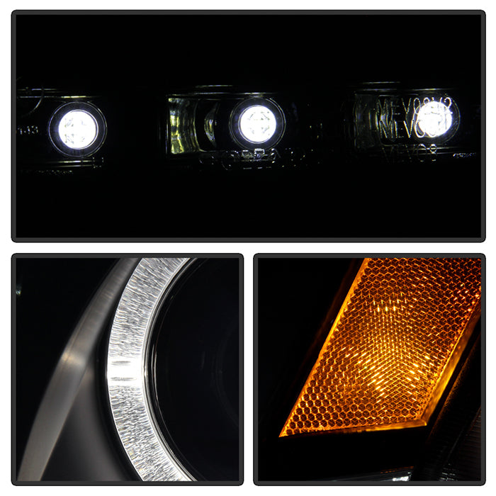 Spyder Mitsubishi Lancer/EVO-10 08-14 Projector Xenon/HID- LED Halo DRL Blk PRO-YD-ML08-HID-DRL-BK 5042231