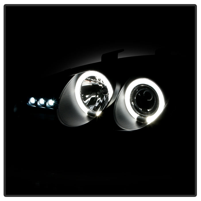 Spyder Mazda MX3 92-96 Projector Headlights LED Halo LED Black High H1 Low H1 PRO-YD-MMX392-HL-BK 5011503