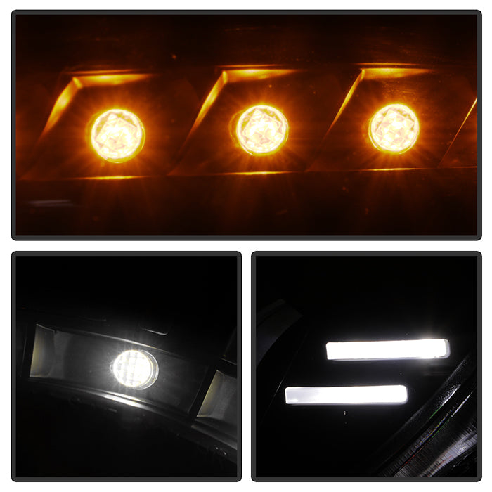 Spyder Scion FRS 12-14 Projector Headlights DRL LED Black PRO-YD-SFRS12-BK 5075413