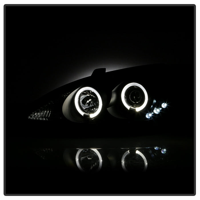 Spyder Toyota Camry 02-06 Projector Headlights LED Halo LED Black High H1 Low H1 PRO-YD-TCAM02-HL-BK 5064301