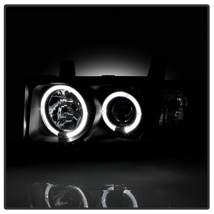 Spyder Scion XB 03-07 Projector Headlights LED Halo Black High H1 Low 9006 PRO-YD-TSXB03-HL-BK 5011893