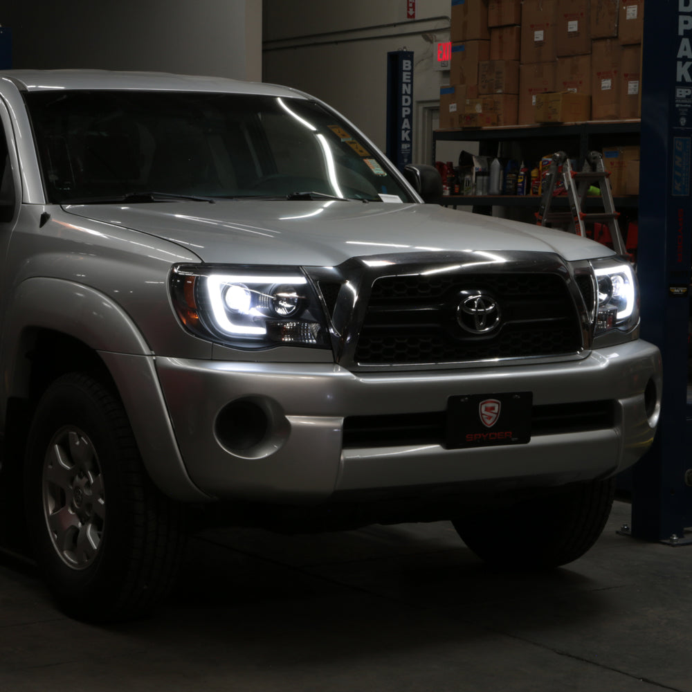 Spyder Toyota Tacoma 05-11 V2 High-Power LED Headlights - Black PRO-YD-TT05PL-BK 5088185