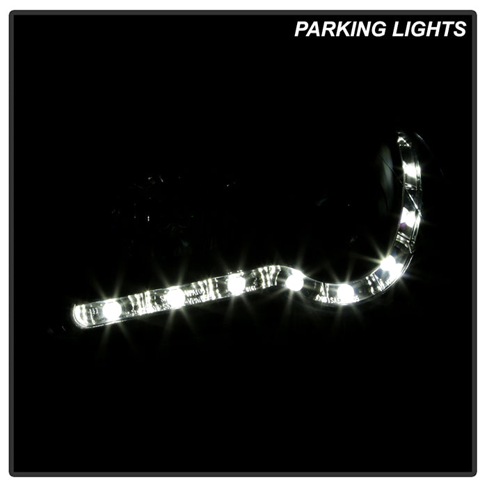 Spyder Volkswagen Passat 06-08 Projector Headlights DRL Black High H1 Low H1 PRO-YD-VP06-DRL-BK 5012326