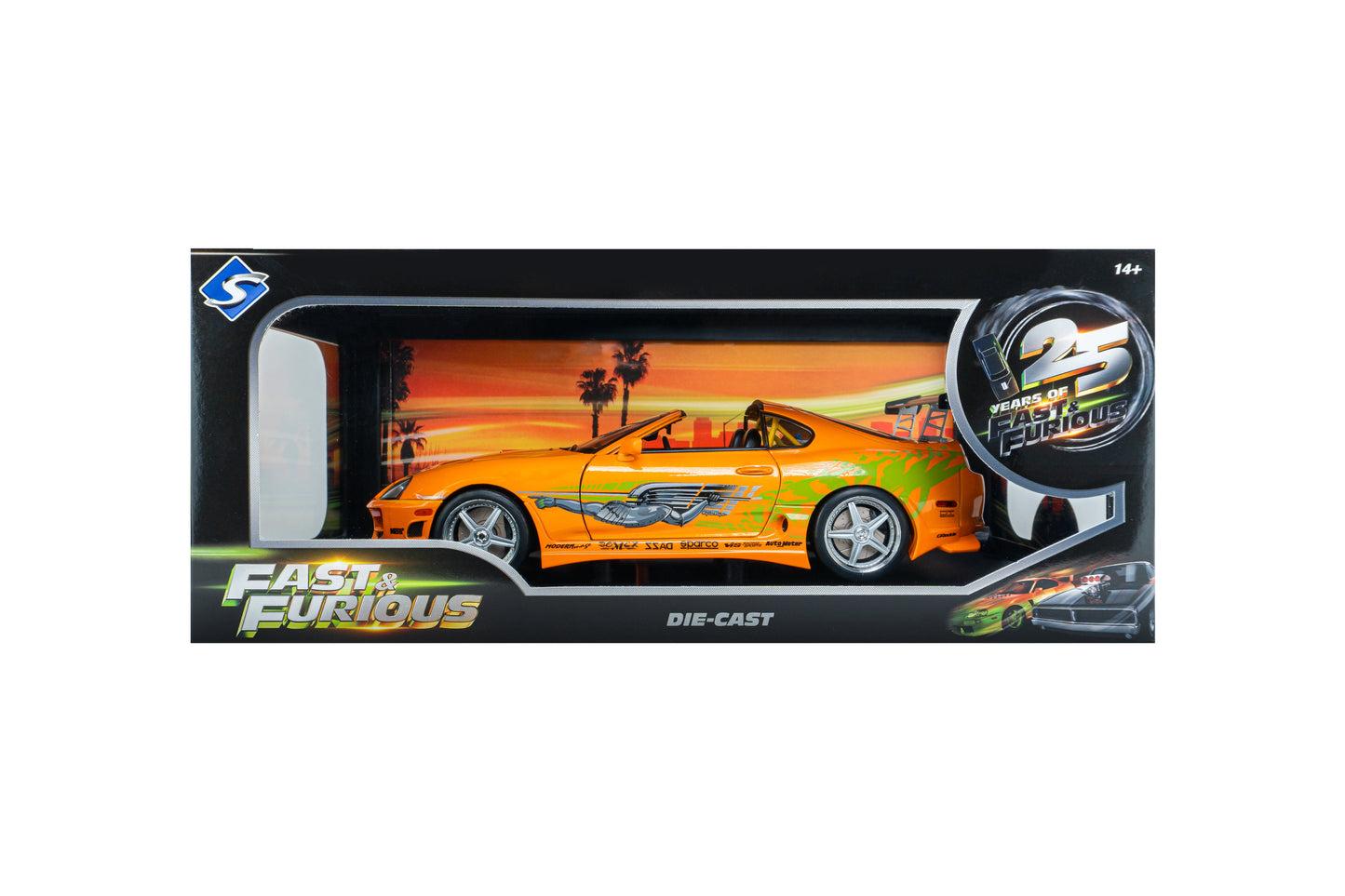 Solido 1993 Toyota Supra MK4 (A80) "Fast & the Furious" Orange Pearl 1:18