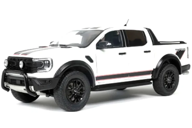 Solido 2024 Ford Ranger Raptor Crew Cab Pickup Truck Ice White 1:18