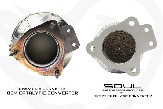 SOUL Performance Chevrolet C8 Z06 SOUL Sport Catalytic Converters