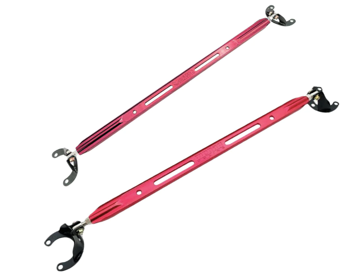 Megan Racing Strut Tower Bars Front Upper for 1995-1999 Mitsubishi Eclipse Race-Spec Aluminum Anodized Blue