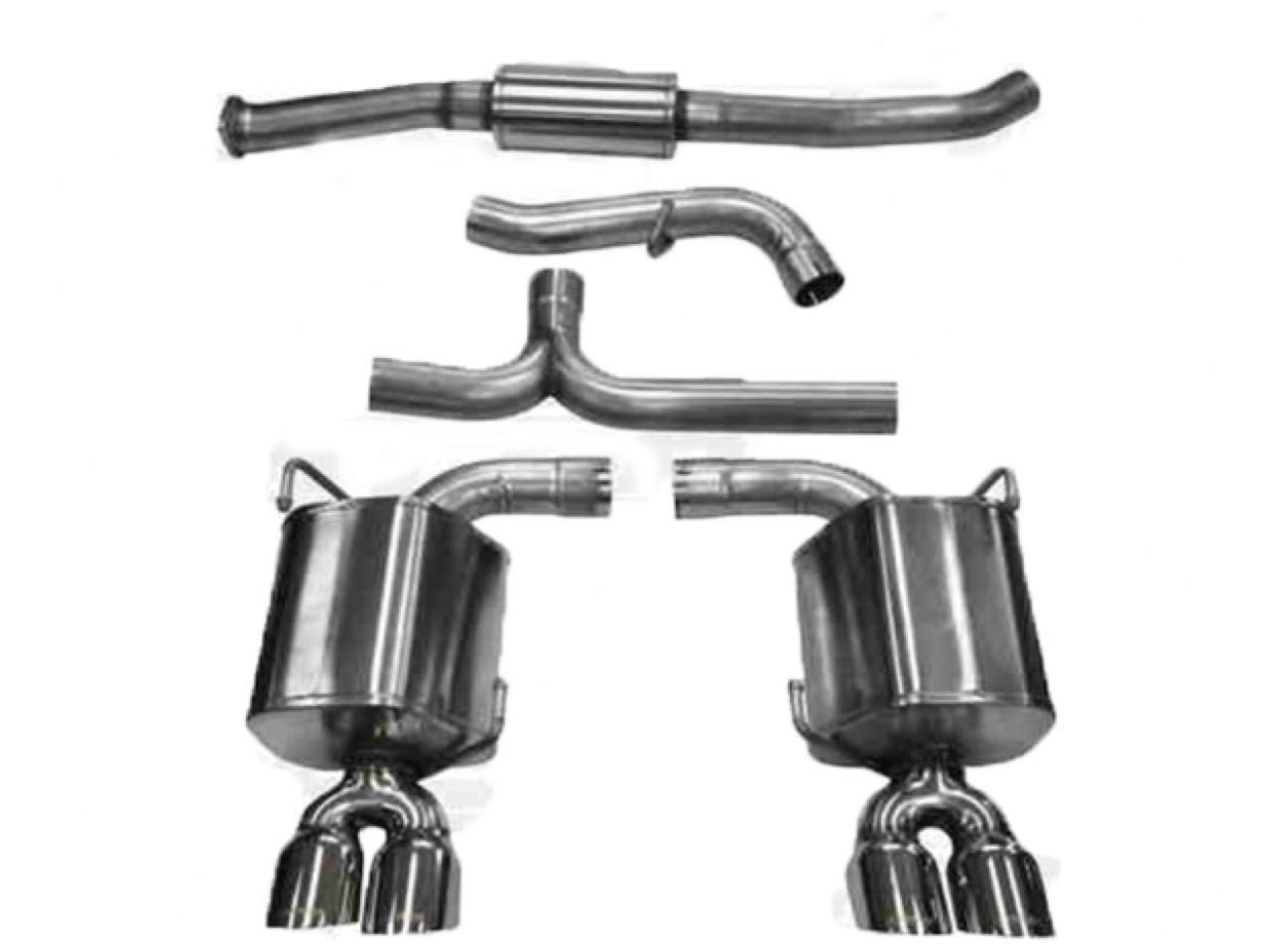 Corsa Performance 11-13 Subaru Impreza Sedan STI 2.5L Turbo Manual Polished Sport Cat