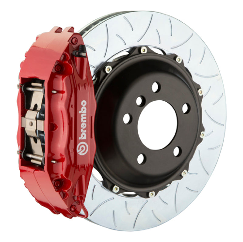 Brembo 05-10 Jetta GLI Fr GT BBK 4Pis Cast 2pc 355x32 2pc Rotor Slotted Type3-Red 1H3.8004A2