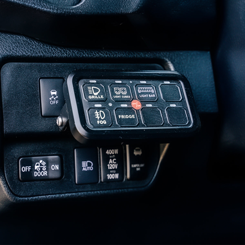 Cali Raised LED Cali Raised Vehicle Accessory 8 Switch Control System Blue Backlighting CR2401