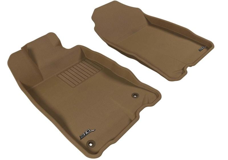 3D MAXpider 2011-2016 Honda CR-Z Kagu 1st Row Floormat - Tan L1HD03511502