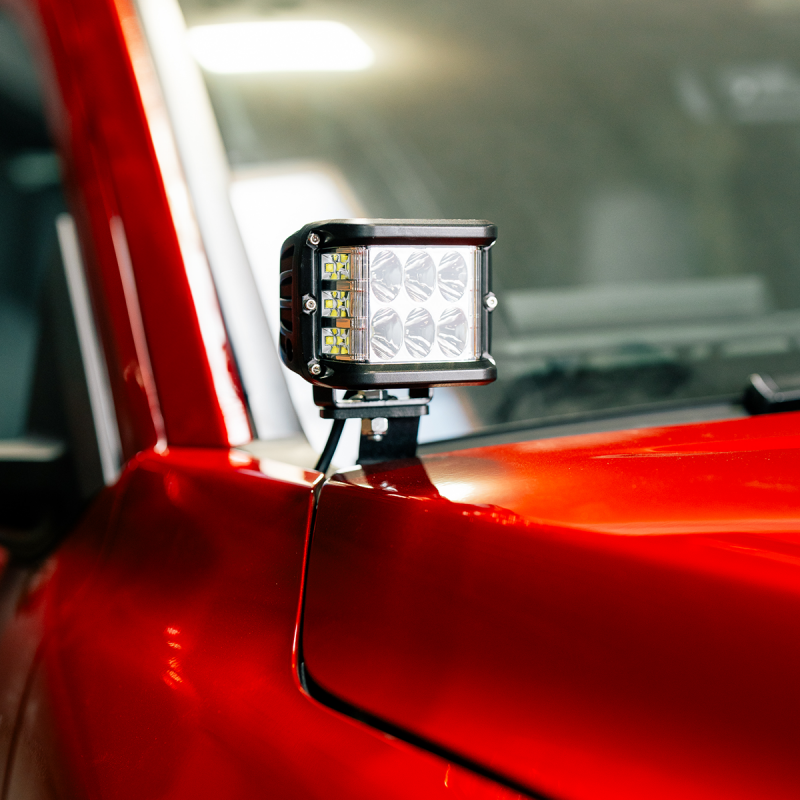 Cali Raised LED Cali Raised 2024+ Toyota Tacoma Ditch Light Bracket Kit - 2 3.5 Inch Round Cannon Pods / No Switch CR4049