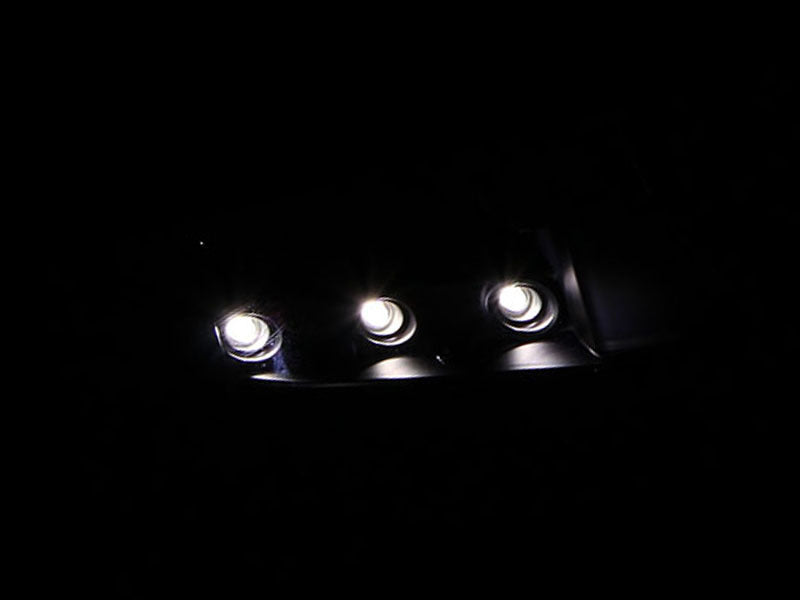 Anzo 1994-2001 Dodge Ram Crystal Headlights Black w/ LED