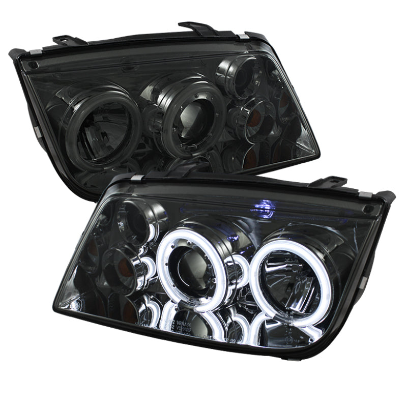 SPYDER Volkswagen Jetta 99-05 Projector HeadlightsCCFL Halo Smke PRO-YD-VJ99-CCFL-SM 5039378