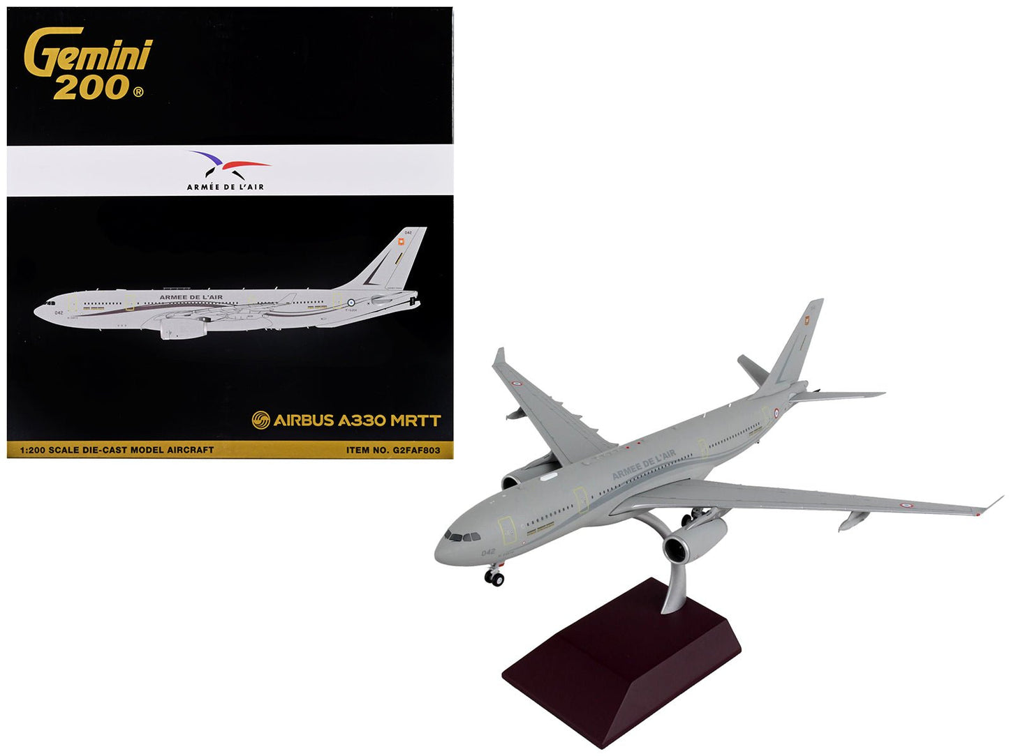 Airbus A330 MRTT Tanker Aircraft "Armee de l'Air" France Air Force "Gemini 200" Series 1/200 Diecast Model Airplane by GeminiJets free shipping USA