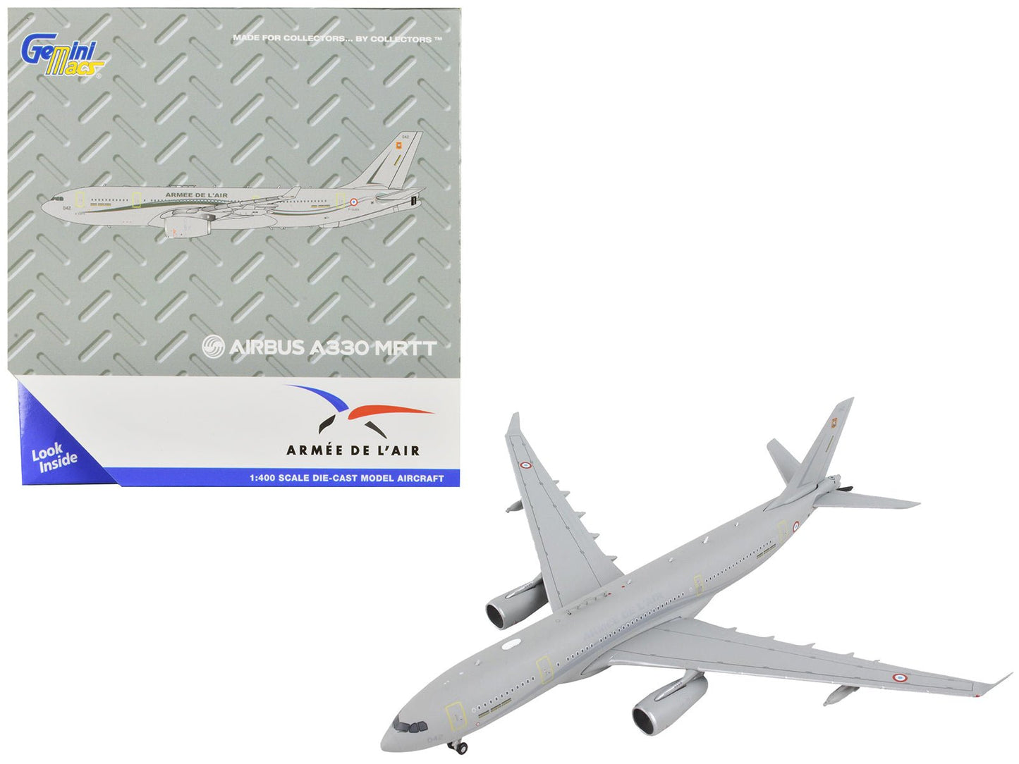 Airbus A330 MRTT Tanker Aircraft "Armee de l'Air - French Air Force" Gray "Gemini Macs" Series 1/400 Diecast Model Airplane by GeminiJets free shipping USA