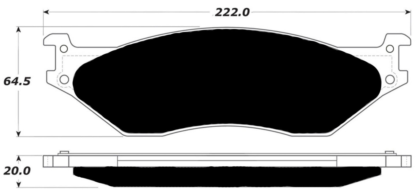 Porterfield Brake Pads for 2007 FORD F550 Super Duty