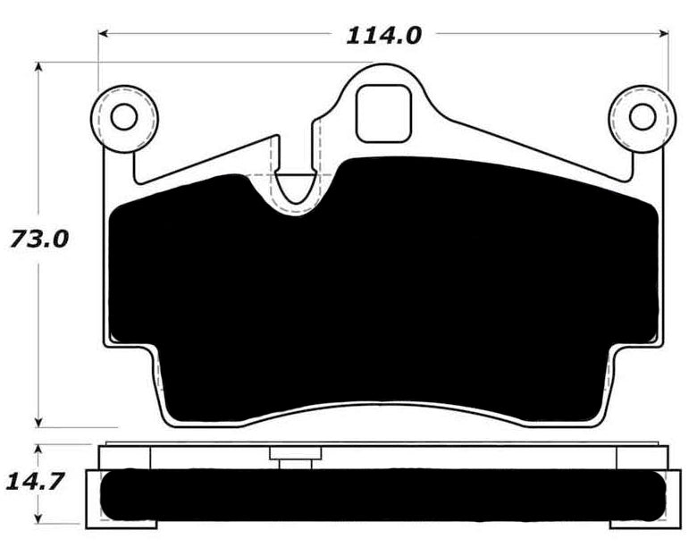 Porterfield Brake Pads for 2005 PORSCHE Boxster
