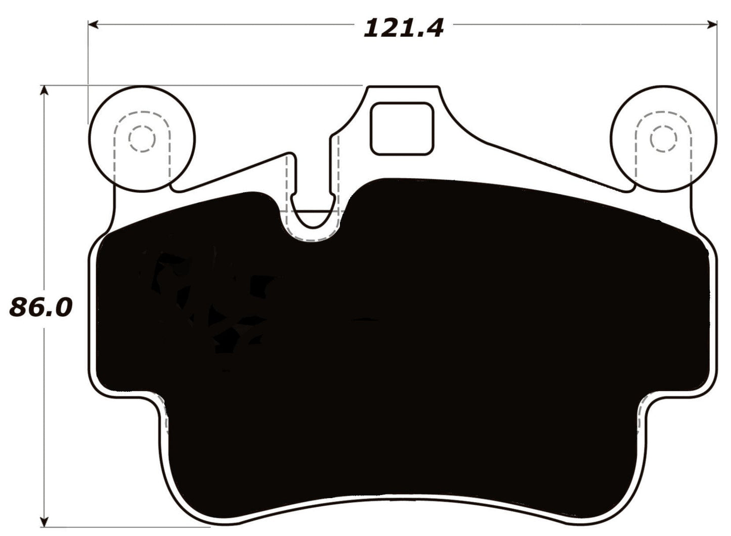 Porterfield Brake Pads for 2012 PORSCHE Boxster Spyder w/Iron Discs