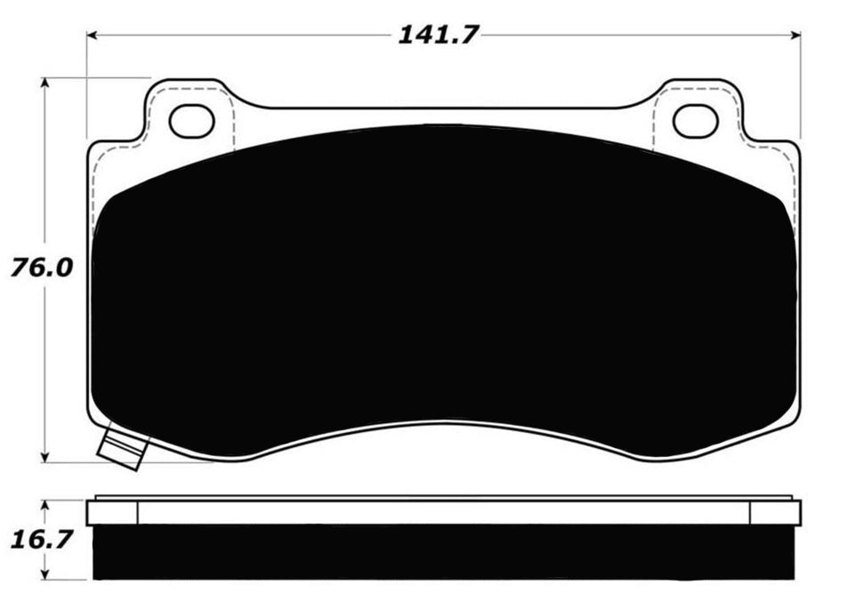 Porterfield Brake Pads for 2012 DODGE CHARGER SRT-8