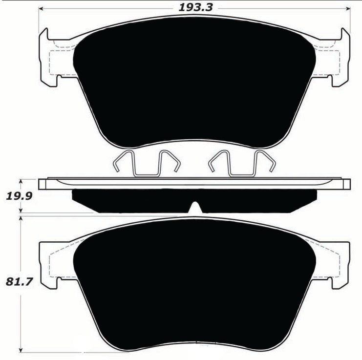 Porterfield Brake Pads for 2008 BENTLEY CONTINENTAL