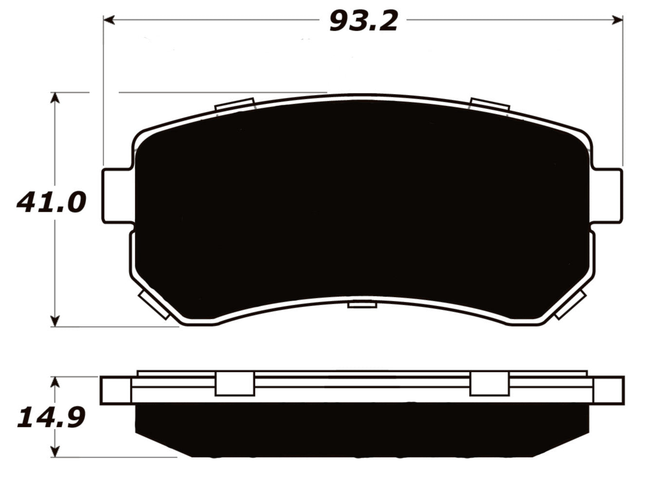 Porterfield Brake Pads for 2014 HYUNDAI TUCSON FWD