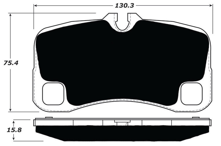 Porterfield Brake Pads for 2013 PORSCHE 911 Turbo w/Iron Discs