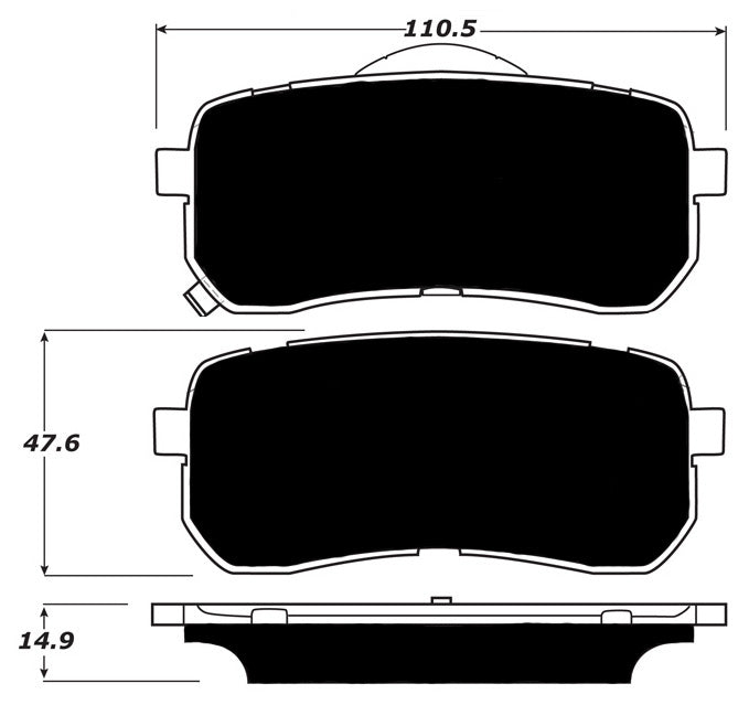 Porterfield Brake Pads for 2015 KIA SEDONA