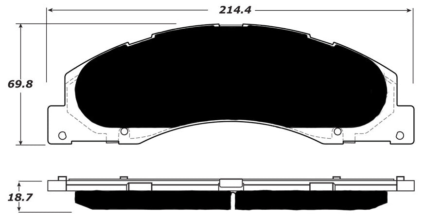 Porterfield Brake Pads for 2013 FORD E250, E350