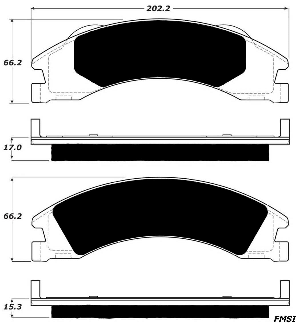 Porterfield Brake Pads for 2011 FORD E150, ECONOLINE